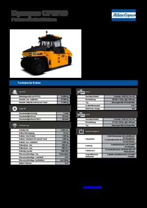 Rubber-wheeled Rollers Dynapac CP 2700