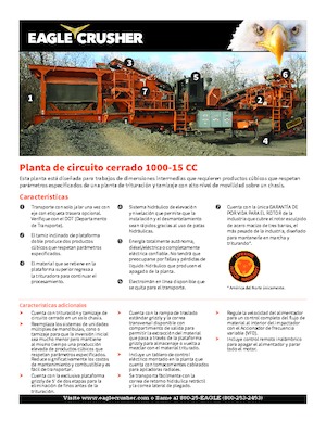 Rubble Recycling Plants Eagle Crusher 1000-15 CC