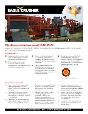 Rubble Recycling Plants Eagle Crusher 1000-15 CV