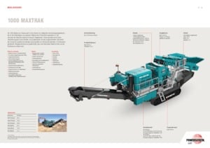 Rubble Recycling Plants Powerscreen 1000 MAXTRAK
