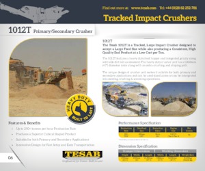 Rubble Recycling Plants Tesab 1012T 