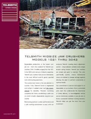 Rubble Recycling Plants Telsmith 1021