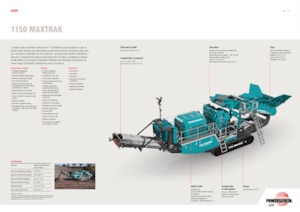 Rubble Recycling Plants Powerscreen 1150 Maxtrak