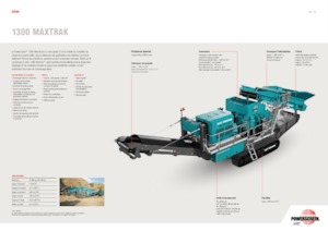 Rubble Recycling Plants Powerscreen 1300 Maxtrak