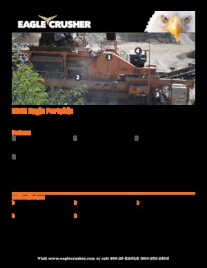 Çürük geri dönüşüm tesisleri Eagle Crusher 3242 Eagle