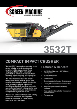 Rubble Recycling Plants Screen Machine Industries  3532T