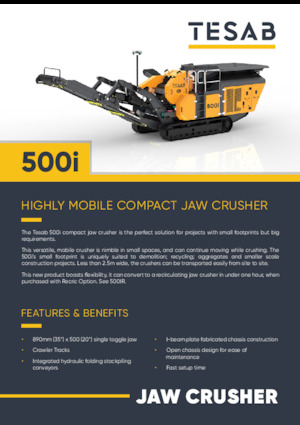 Rubble Recycling Plants Tesab 500i