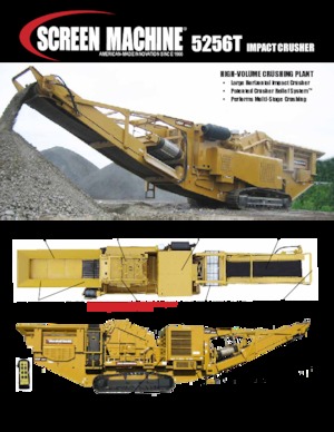 Rubble Recycling Plants Screen Machine Industries  5256T