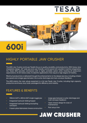 Rubble Recycling Plants Tesab 600i
