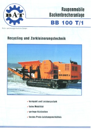 Rubble Recycling Plants BAT BB 100 T