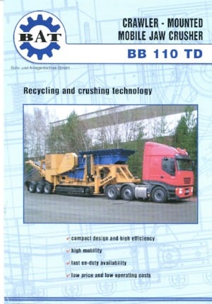 Rubble Recycling Plants BAT BB 110 TD