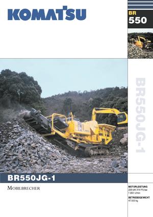 Rubble Recycling Plants Komatsu BR550JG