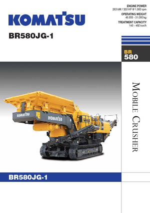 Çürük geri dönüşüm tesisleri Komatsu BR580JG-1