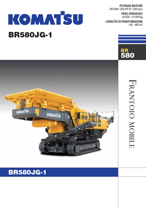 Rubble Recycling Plants Komatsu BR580JG-1