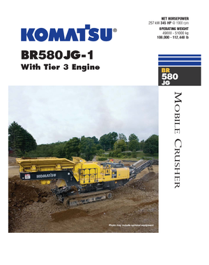 Çürük geri dönüşüm tesisleri Komatsu BR580JG-1