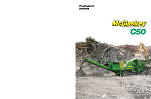 Çürük geri dönüşüm tesisleri McCloskey C50