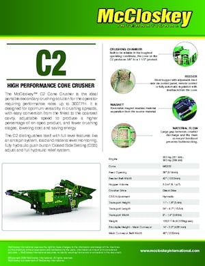 Rubble Recycling Plants McCloskey C2