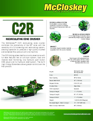 Rubble Recycling Plants McCloskey C2R