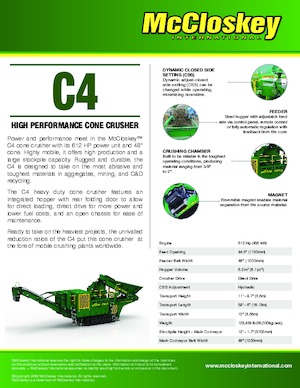 Rubble Recycling Plants McCloskey C4