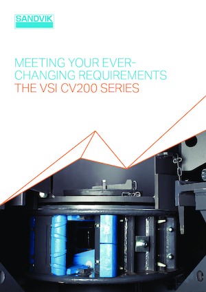 Çürük geri dönüşüm tesisleri Sandvik CV215 VSI