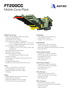 Rubble Recycling Plants Astec FT200CC