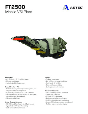 Rubble Recycling Plants Astec FT2500
