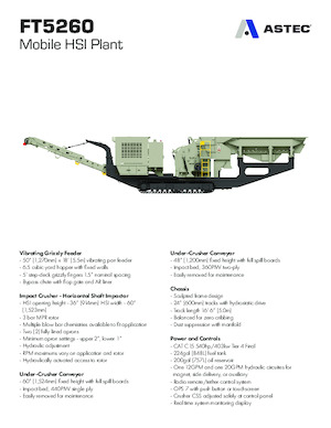 Rubble Recycling Plants Astec FT5260