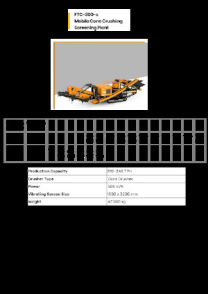 Rubble Recycling Plants FABO FTC-300-s