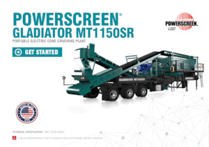 Rubble Recycling Plants Powerscreen Gladiator MT1150SR