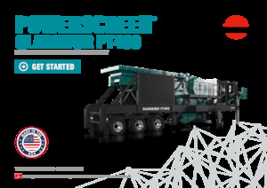 Çürük geri dönüşüm tesisleri Powerscreen Gladiator PT400