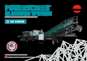 Rubble Recycling Plants Powerscreen Gladiator TP320SR