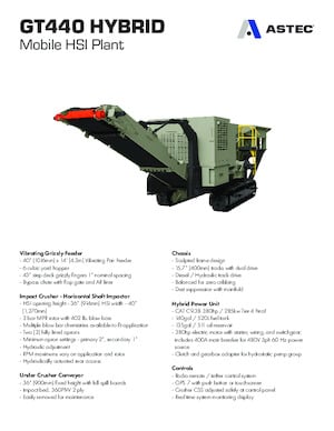 Rubble Recycling Plants Astec GT440