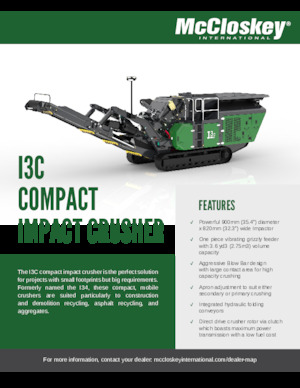 Rubble Recycling Plants McCloskey I3C