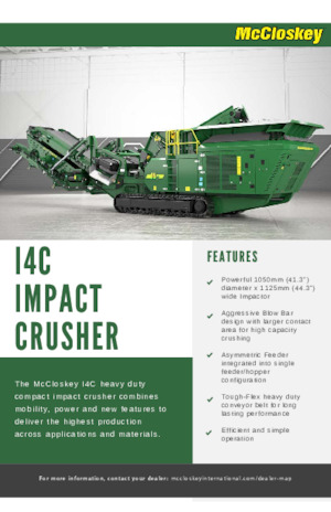 Rubble Recycling Plants McCloskey I4C