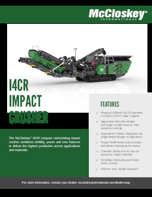 Rubble Recycling Plants McCloskey I4CR