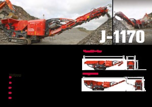 Çürük geri dönüşüm tesisleri Terex-Finlay J 1170