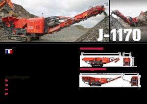 Çürük geri dönüşüm tesisleri Terex-Finlay J 1170