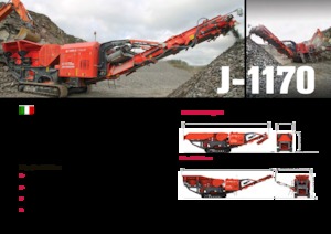 Çürük geri dönüşüm tesisleri Terex-Finlay J 1170