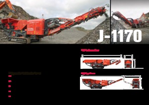 Çürük geri dönüşüm tesisleri Terex-Finlay J 1170