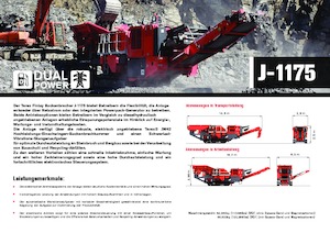 Çürük geri dönüşüm tesisleri Terex-Finlay J 1175 Hybrid