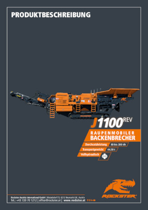 Rubble Recycling Plants Rockster J1100rev