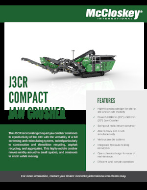 Rubble Recycling Plants McCloskey J3CR