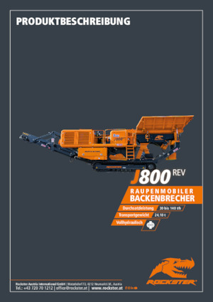 Rubble Recycling Plants Rockster J800rev