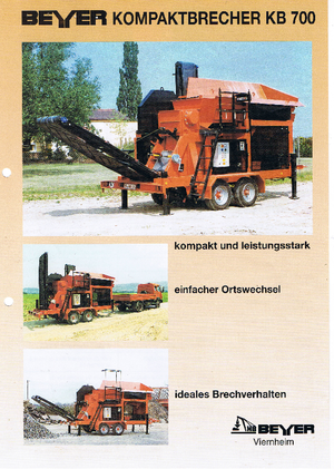 Rubble Recycling Plants Beyer KB 700