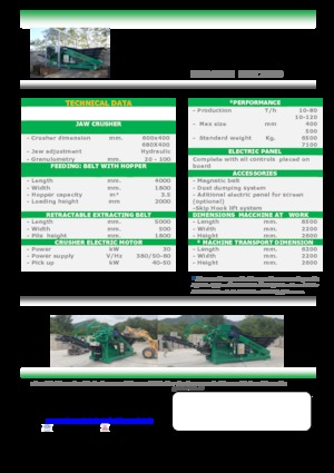 Rubble Recycling Plants Komplet LEM 7040