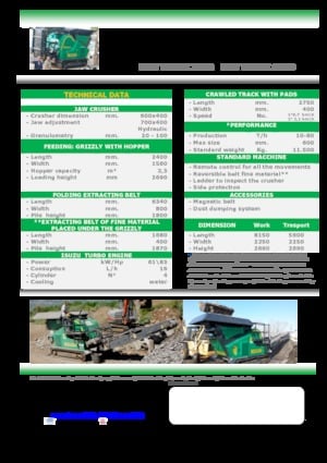 Rubble Recycling Plants Komplet LEM TRACK 6040