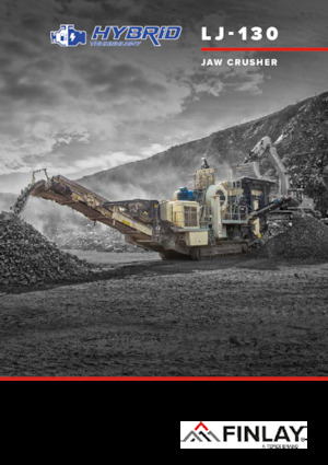 Çürük geri dönüşüm tesisleri Finlay LJ-130 Hybrid 