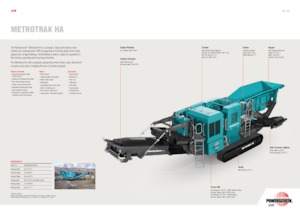 Rubble Recycling Plants Powerscreen METROTRAK HA