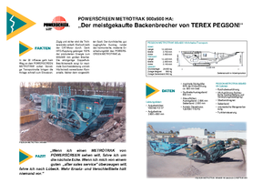 Rubble Recycling Plants Powerscreen Metrotrak