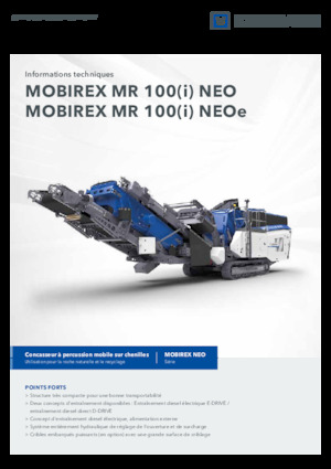 Rubble Recycling Plants Kleemann MR 100i NEO